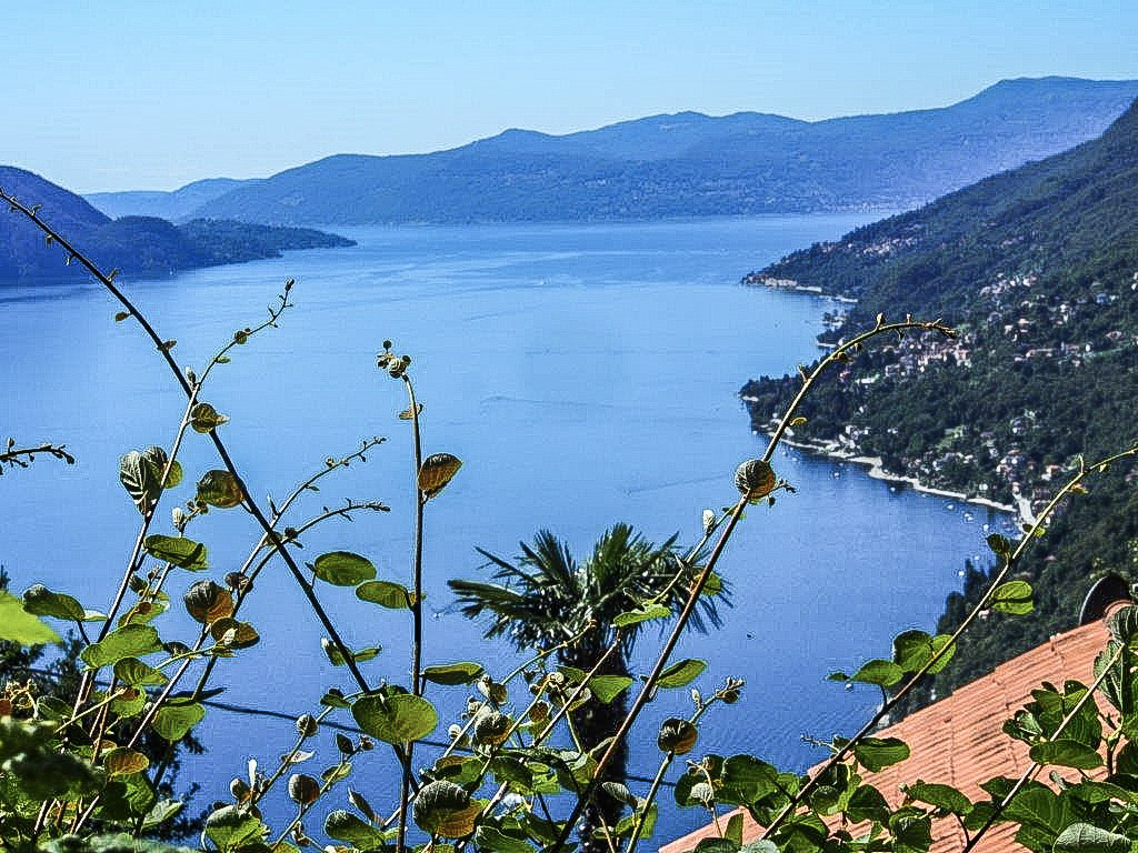 Atemberaubende Sicht auf den See und die Berge