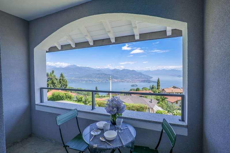 Überdachter Balkon