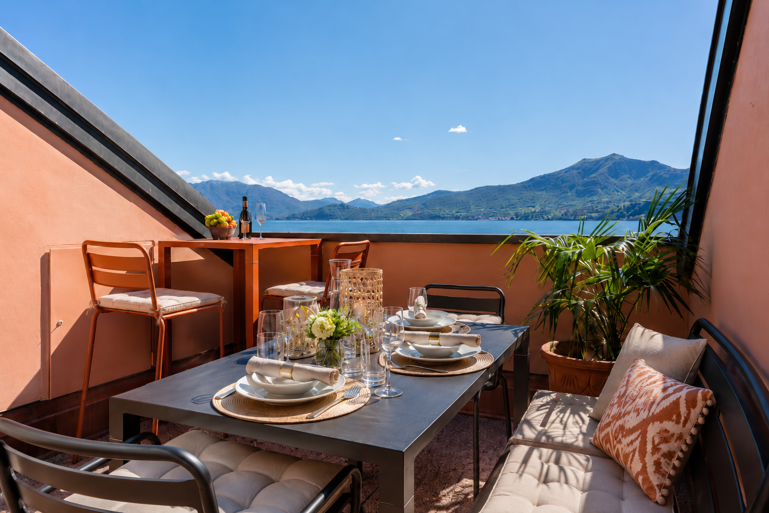 Ca. 15 m² große, uneinsehbare Dachterrasse
